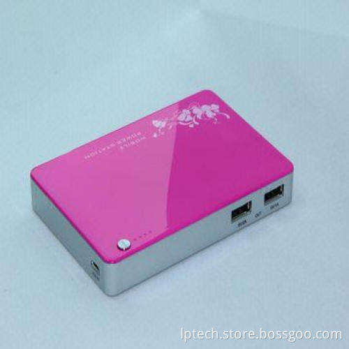 Li-polymer Battery, 5,000mAh Real Capacity Power Bank for iPhone 5V/1A;5V/2A